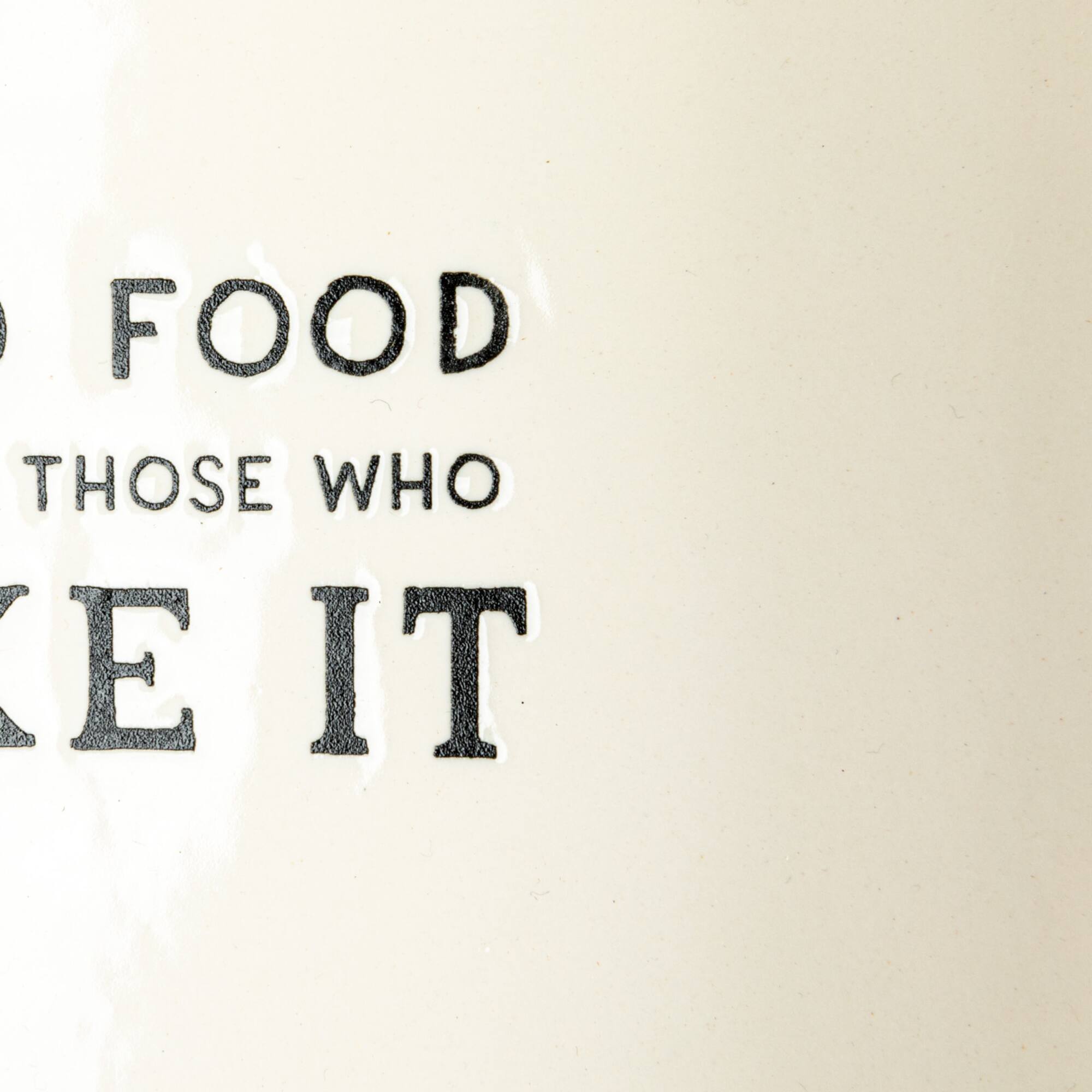 Hello Honey® 10.25" White Cooking Sentiment Stoneware Baker